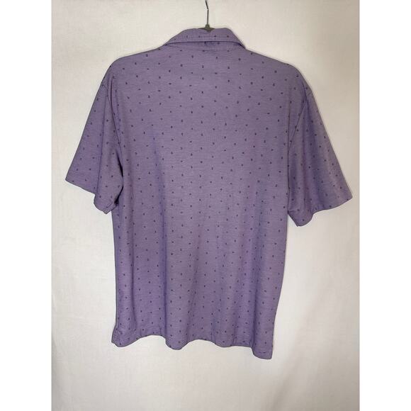Travis Matthew Always Summer Golf Polo Shirt Lavender Purple Collared Large - Picture 5 of 5